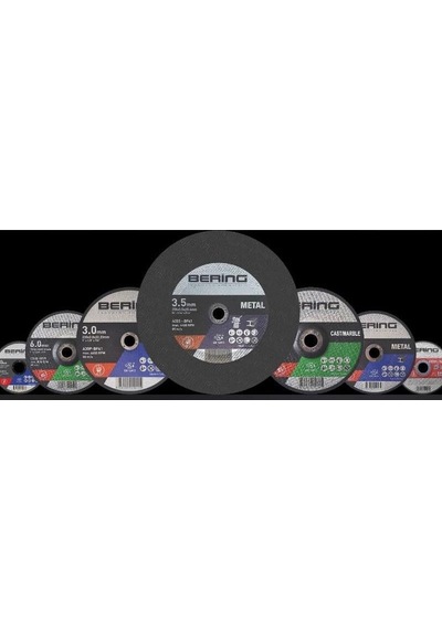 Bering İnox Metal Kesme Taşları Tip 41 Düz 115x1.0x22.23 50 Adet