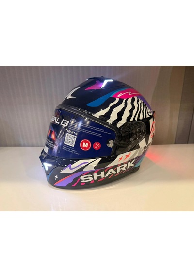 Kask Shark Skwal İ3 Speed-fancy Black White Blue Siyah/mavi/beyaz