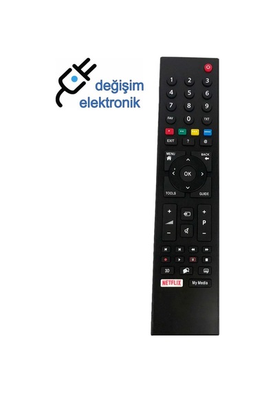 Arçelik Uyumlu A40 L 9672 5b 4k Smart Led Tv Kumandası