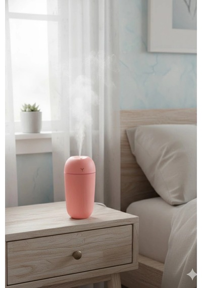 Blackbird Kt-h09 Pembe 420 Ml Taşınabilir Mini Usb Hava Nemlendirici Araç Ve Ofis İçin Renkli Işık