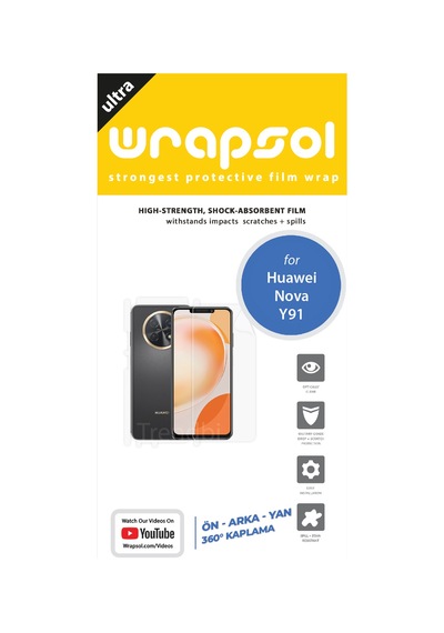Huawei Nova Y91 Full Kaplama 360 Derece Ön Arka Ve Yan Film