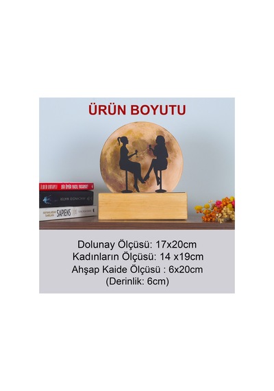 Işıklı Pleksi Dolunay Kişiselleştirilebilir Biblo Novia Kadeh Tutan Kadınlar Anahtar Askılığ Sarı - 737207513 Sarı