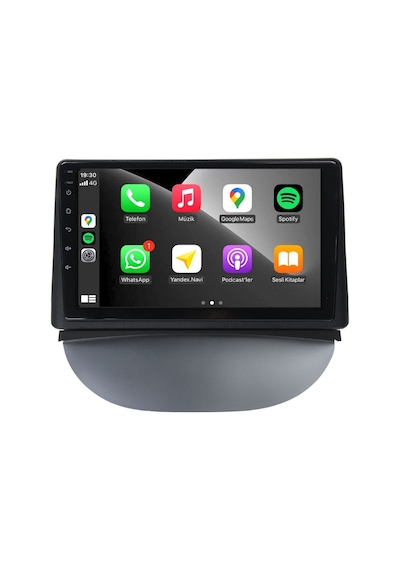 Renault Symbol Araç Multimedya Android Ekran Carplay Double Teyp 4+64 9" 02-12 Black Cadence