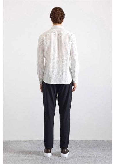 Süvari Siyah Slim Klasik Yaka Casual Gömlek Sgm1008400001-s09