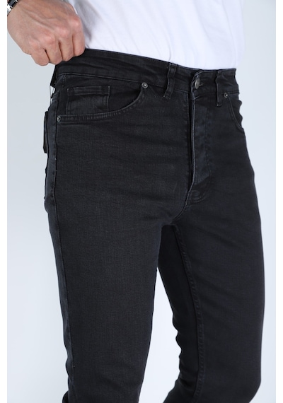 Myrab Denim Erkek Siyah Regular Fit Rahat Kesim Denim Siyah Jeans
