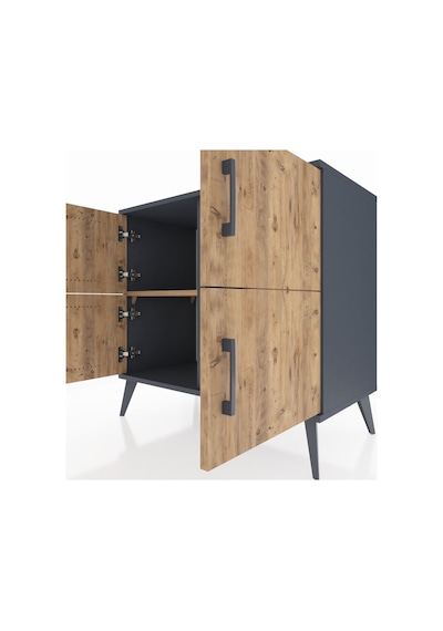 Hyperion Şifonyer 2 Raflı 4 Kapaklı 88x44x80 Antrasit-çam Çam Hyperion Şifonyer 2 Raflı 4 Kapaklı 88x44x80 Antrasit-çam Çam