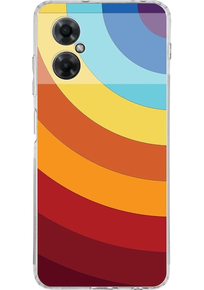 Xiaomi Redmi Note 11r Uyumlu Kamera Korumalı Renk Cümbüşü A Tasarımlı Şeffaf Kılıf