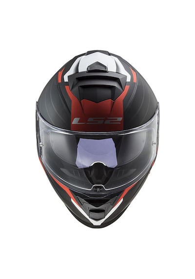 Ls2 Storm Kask Nerve Mat Siyah Kırmızı