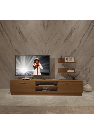 Decoraktiv Eko 4b Slm Dvd Tv Ünitesi Tv Sehpası Ceviz