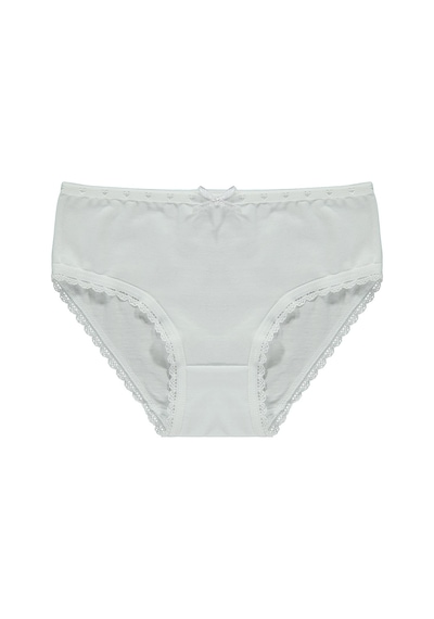 Artı Çorap Classic 3'lü Kız Slip Set - Beyaz