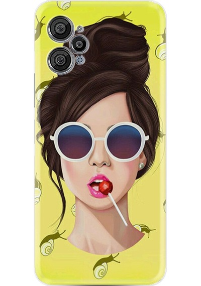 Casper Via X30 X30 Plus Kılıf Kılıf Desenli Silikon Lollipop Woman 1416