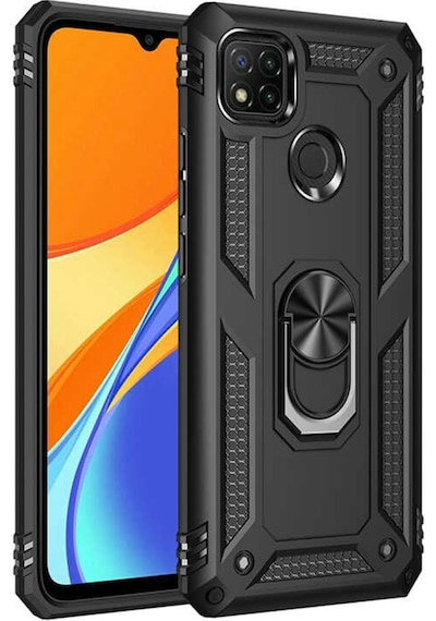 Xiaomi Redmi 9C Kılıf Zore Vega Kapak-Siyah