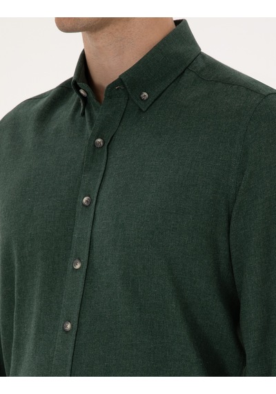 Pierre Cardin Erkek Yeşil Gömlek Desenli 50316751-vr054 Yeşil