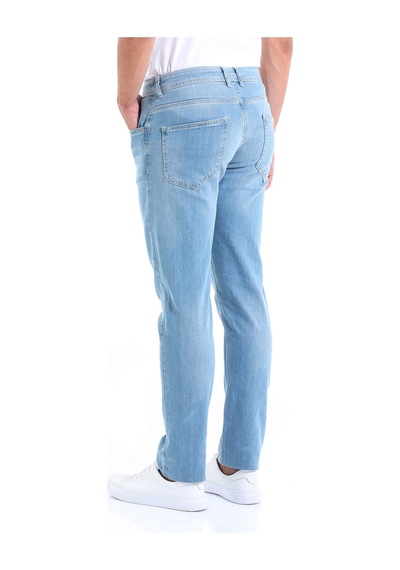 Hatemoğlu Mavi Slim Fit Düşük Bel Basic Kot Pantolon Mavi