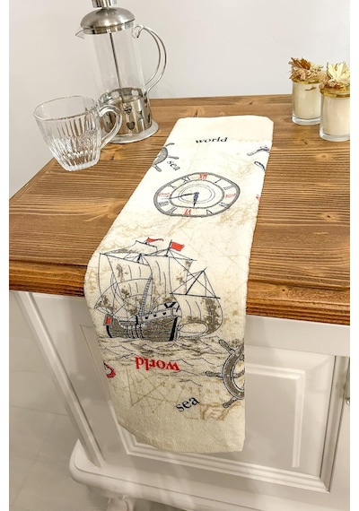 5'li Pamuklu Baskılı Havlu Seti 30x50 Cm El Yüz Mutfak Havlusu Yumuşak Desenli Su Emici Set 5 5 Li Set 6