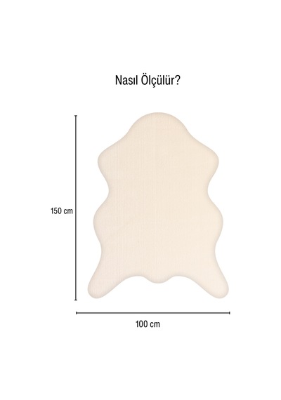 Puffy Yumuşak Peluş Post Halı Kaymaz,yıkanabilir,antre,hol,giyinme Odası, Makyaj Masası Halısı Krem