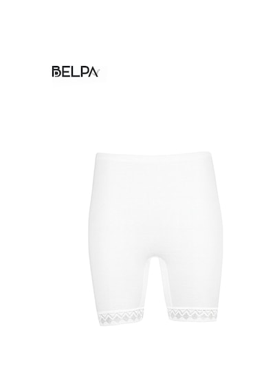 Belpa Ceylanoğlu Ribana Paçalı 6'lı %100 Pamuk Beyaz