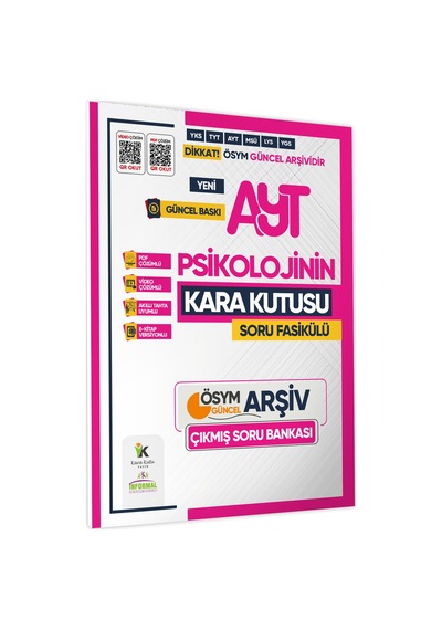 2025 Yks Ayt Psikolojinin Kara Kutusu Ösym Çıkmış Soru Havuzu Bankası Video/pdf Çözümlü