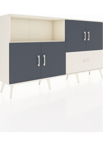 Arges Konsol 4 Raflı Tek Çekmeceli 4 Kapaklı 176x30x99 Aytaşı-ant Aytaşı-antrasit/aytaşı Arges Konsol 4 Raflı Tek Çekmeceli 4 Kapaklı 176x30x99 Aytaşı-ant Aytaşı-antrasit/aytaşı