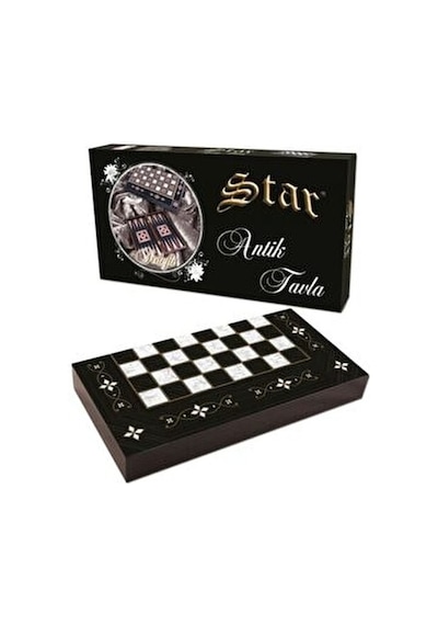 Star Oyun Aletleri Polyester Antik Tavla Mine 5x48x6 Cm Şık Desenli Oyun Takımı