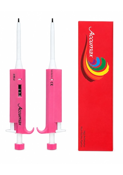 Accumax Ayarlanabilir Hacimli Mikro Pipet 2 - 20 Μl - Ergonomik Otoklavlanabilir Laboratuvar Mikro Pipet