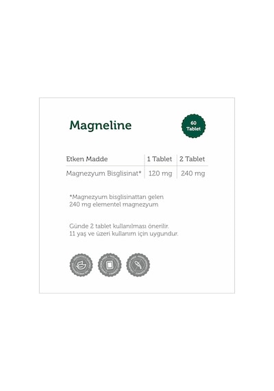 5 Htp 100 Mg 30 Kapsül Ve Magneline Magnezyum Bisglisinat 60 Tablet