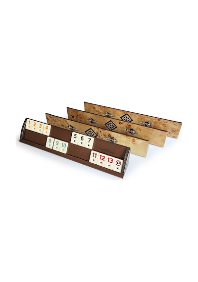 Helena Wood Art Kardelen El Yapımı Masif Ahşap Okey Takımı Mozaikli Mazel