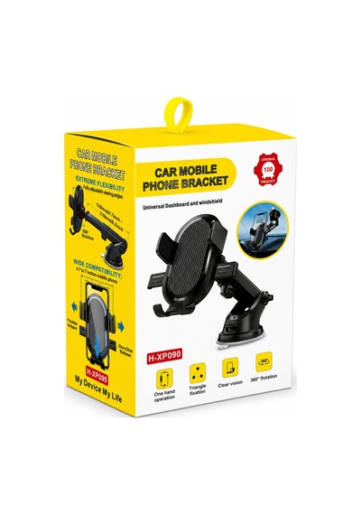 Exe H-xp090 Vakumlu Araç İçi Telefon Tutucu Tek Tuş Kilitli 360 Döner