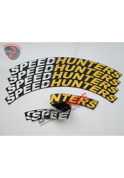 Speedhunters Çift Renk Lastik Yazısı 4 Adet Oto Kokusu Hediyeli 3d Lastik Yazısı