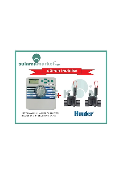 Hunter X-Core Xc-201 Kontrol Ünitesi + Pgv100 Selenoid Seti 2Li