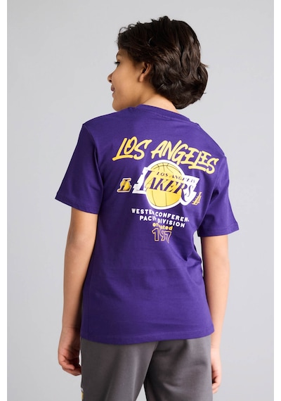 Defacto Nba Los Angeles Lakers New Regular Fıt Bisiklet Yaka Kısa Kollu Tişört Erkek Çocuk G7613a826smpr299 Mor-pr299