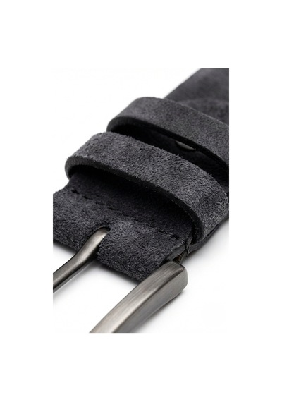 Onz Hakiki Deri Erkek Spor Kemer - Kot Ve Jeans Pantolon Uyumlu 4.5 Cm Açık Gri