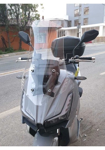 Motocam Motolüx Wow 150 Ön Cam 2023-2026 Model 65cm Şeffaf Renkli 4mm Orta Boylu