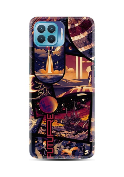 Oppo Reno 4 Lite Kılıf Hayat Serisi Desenli Future - Ürün Numarası 2023