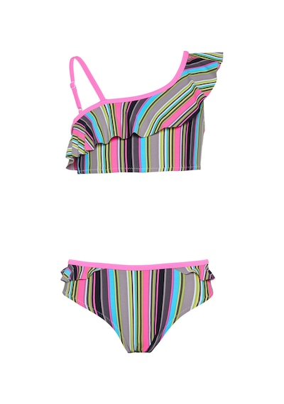 Toosalty Kız Çocuk Çok Renkli Siyah Çizgili Pembe Biyeli Bikini Takımı 25sg002st Çok Renkli Toosalty Kız Çocuk Çok Renkli Siyah Çizgili Pembe Biyeli Bikini Takımı 25sg002st Çok Renkli
