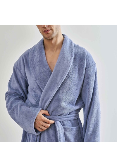 Linens Soft Pamuk Bornoz Mavi L Koyu Mavi