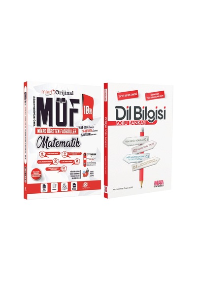Orijinal Mikro 10. Sınıf Matematik Möf Mikro Öğreten Fasiküller Ve Akm Dil Bilgisi Soru Bankası Seti 2 Kitap