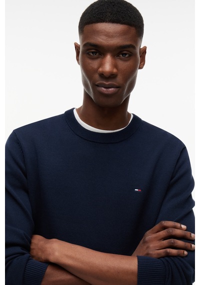 Tommy Hilfiger Tjm Slım Ess Lıght Sweater Ext Erkek Mavi Kazak - Dm0dm22853 Tommy Hilfiger Tjm Slım Ess Lıght Sweater Ext Erkek Mavi Kazak - Dm0dm22853