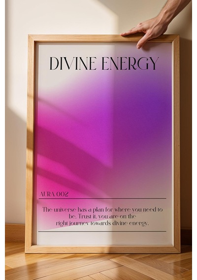 Divine Energy Çerçeveli Tablo İlahi Enerji 002 Aura Renkleri