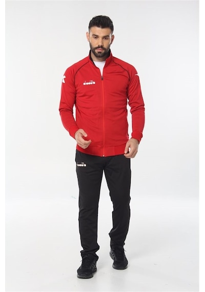 Diadora Mundial - Erkek Kırmızı Likralı Eşofman Takımı - Mundialk Kırmızı
