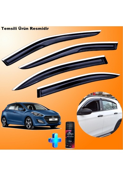 Hyundai İ30 Mügen Cam Rüzgarlığı Abs Nikelajlı Cam Rüzgarlığı 2012-2017 4 Lü + Ebrayn 150 Ml Koku