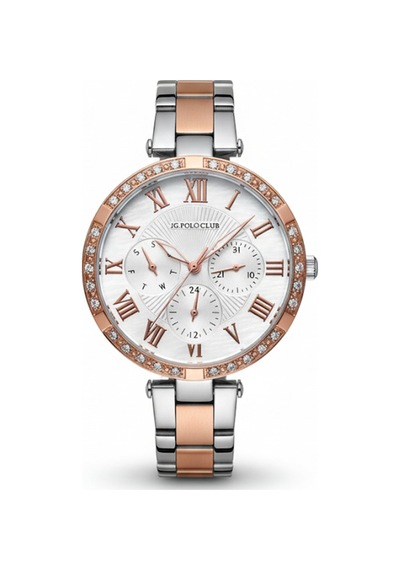 Kadın Kol Saati Rose Gold Renk, Beyaz Kadran - Şık Metal Kordon, 2 Yıl Garantili Çok Renkli