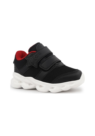 Cool Caty Ortapedik Işıklı Siyah Bebe Spor Ayakkabı Beyaz