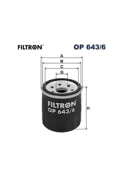 Renault Megane 4 Yag Filtresi 1.6 2016-2019 Fıltron Op6436