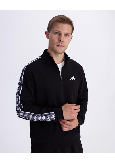 Kappa Authentic 222 Banda Pulliogt Erkek Siyah Regular Sweatshirt
