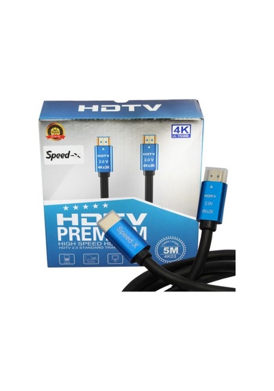 DESTE ELEKTRONİK Speed-X 2.0v HDMI Premium Cable Ultra HD 4K 5 M