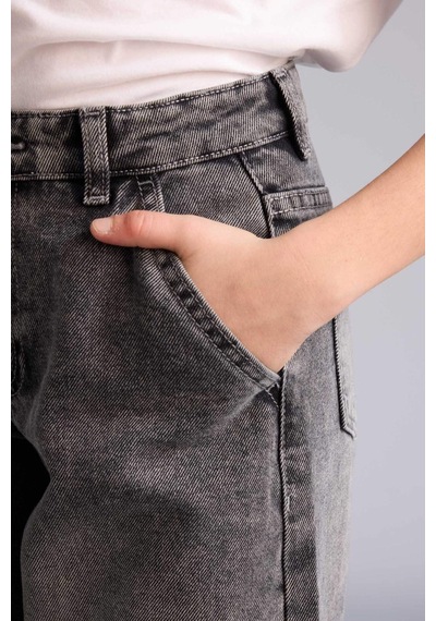 Defacto Baggy Fıt Gri Kız Çocuk Jean Pantolon G4653a8/nm55 Gri