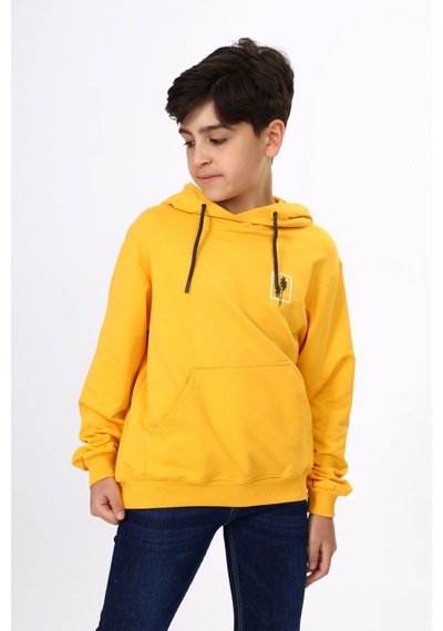 Toontoy Kids Toontoy Erkek Çocuk Relax Fit Kapüşonlu Cepli Hafif Düşük Omuz Baskılı Sweatshirt - 2 İplik Hardal Toontoy Kids Toontoy Erkek Çocuk Relax Fit Kapüşonlu Cepli Hafif Düşük Omuz Baskılı Sweatshirt - 2 İplik Hardal