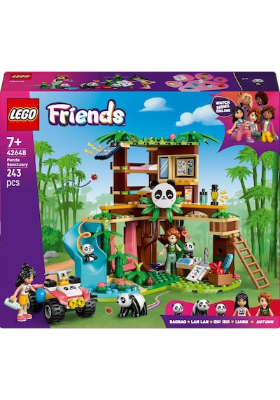LEGO® Friends Panda Barınağı Hayvan Bakımı 42648 - 7 Yaş ve Üzeri Çocuklar için Yaratıcı Oyuncak Yapım Seti (243 Parça)