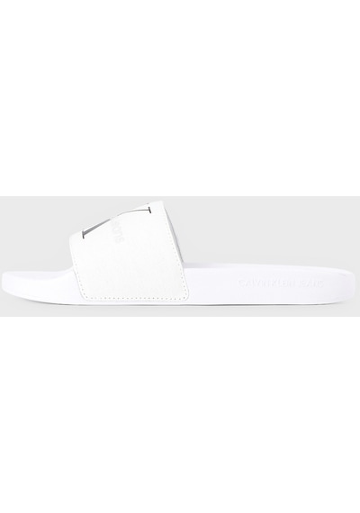 Calvin Klein Kadın Terlik Yw0yw00103 01w Beyaz-siyah Beyaz - Siyah